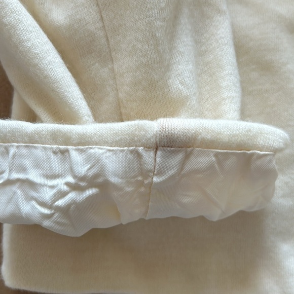 VTG cream knit jacket with embroidery trim, fully lined, Specialty House size SP - Picture 7 of 7